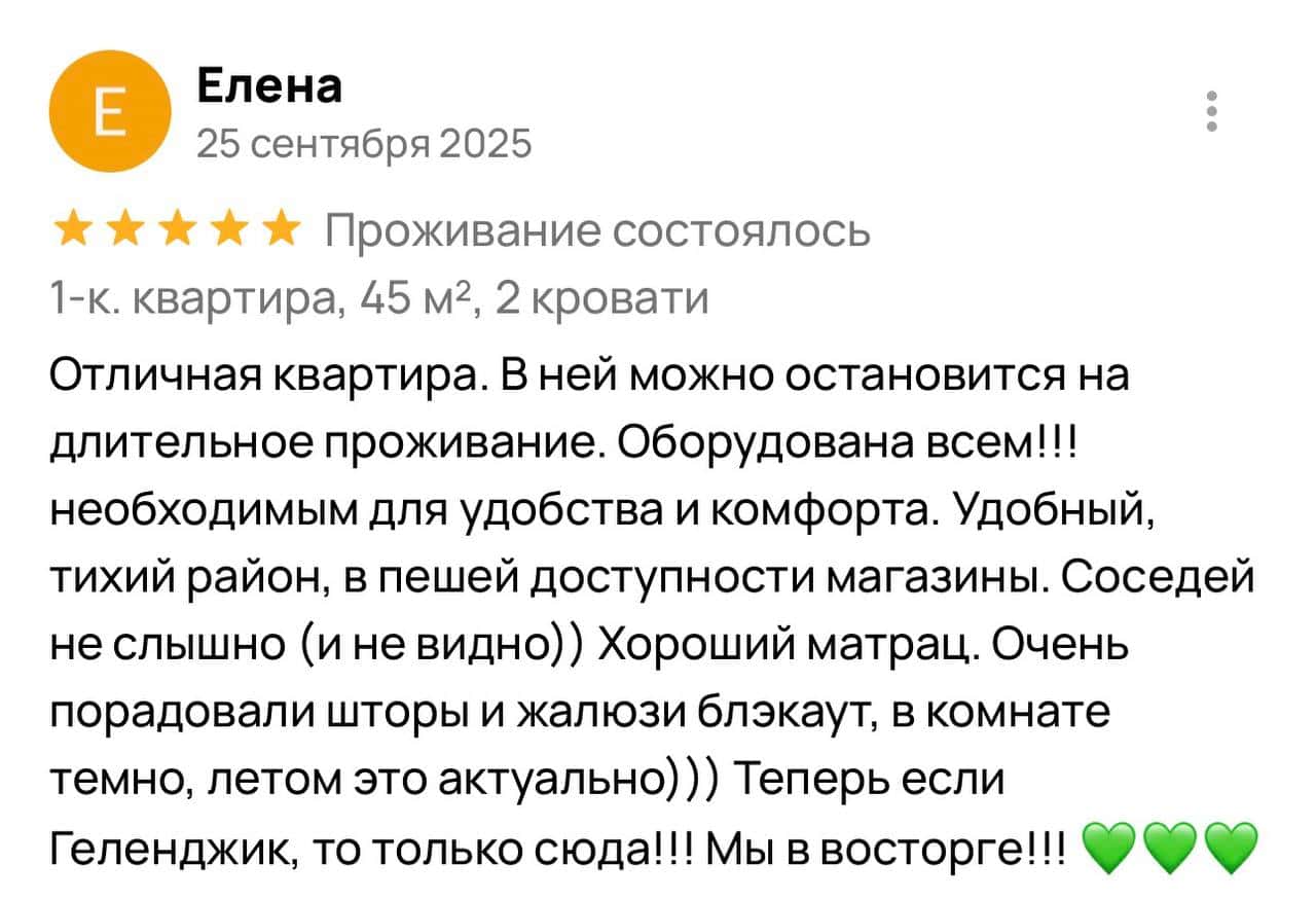 Подробный отзыв Елены об отдыхе и сервисе на Авито